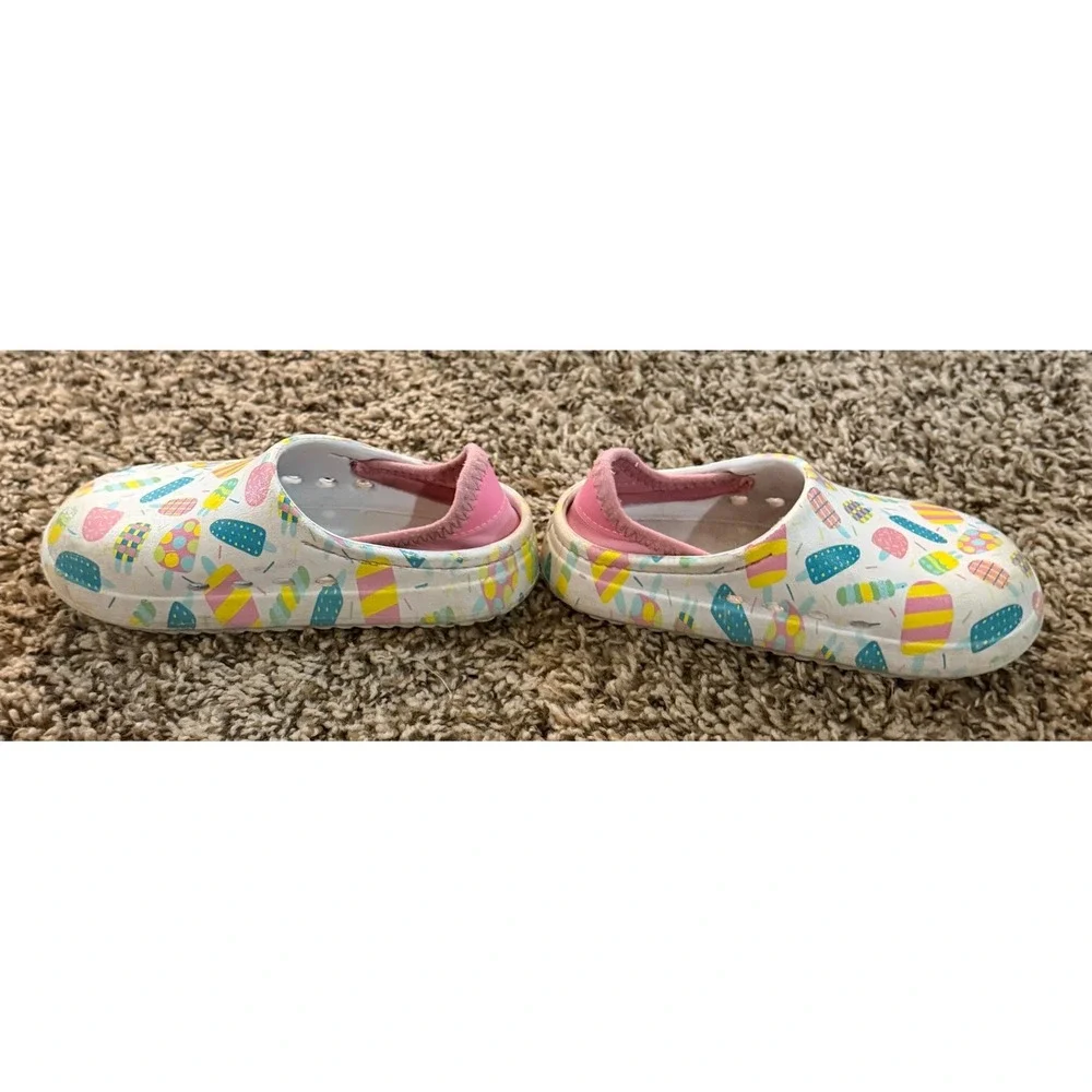 Cat & Jack Toddler Girl Water Shoes Pastel Colo red Popsicles Size 8